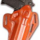 Premium Leather OWB Pancake Holster For Desert Eagle, Fits ALL CALIBARS 6''BBL R/H Draw Brown Color