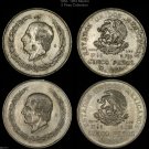 Mexico 1952-1953   ✪ 5 Peso ✪ 2 World Silver Coins