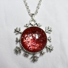 Snowflake Pendant Necklace - Festive