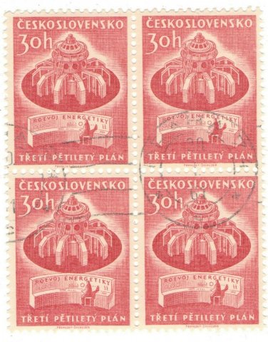 1961 Czechoslovakia CTO Block -&Acirc;&nbsp;The 3rd Five Year Plan