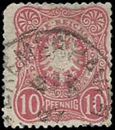 1879 -1880 German Stamp Used - 10 "PFENNIG"