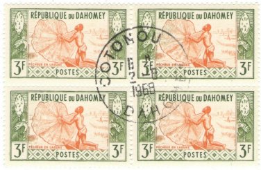 1961 Dahomey CTO Block - Professions