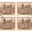 1961 Poland CTO Block:  Historic Polish Cities