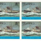 1975 Dominica Block - "Ships tied to Dominica's History"