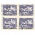 Hungary 1960 CTO Block, Castles & Fortresses