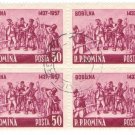 1957 Romania CTO Block: The 520th Anniversary of the Peasant Uprising in Bobilna