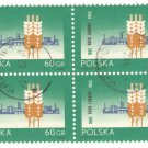 1965 Poland CTO Block:  The 70th Anniversary of the Peasant Movement
