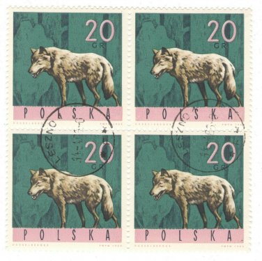 1965 Poland CTO Block:&Acirc;&nbsp;&Acirc;&nbsp;Forest Animals