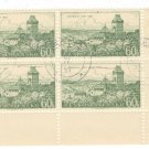 1957 Czechoslovakia CTO Block - Karlstejn Castle
