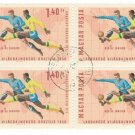 1966 Hungary CTO Block:  Football World Cup - England 