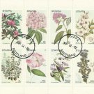 Staffa Scotland 1972 CTO mini-sheet of 8 (flowers)
