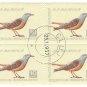 1959 Romania CTO Block:  Songbirds (Monticola saxatilis)