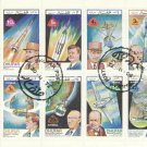 Dhufar CTO 1972 mini-sheet of 8 space travel