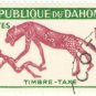1963 Dahomey CTO Postage Due Stamp - Panther & Man