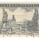 1953-59 Czechoslovakia CTO Stamp - Charles Bridge, Prague