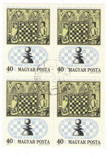 1974 Hungary CTO Block:&Acirc;&nbsp;&Acirc;&nbsp;Chess