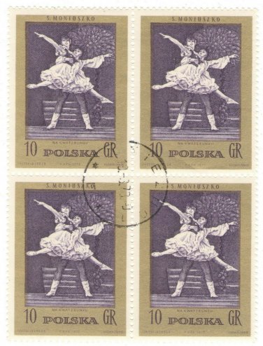 1972 Poland CTO Block: The 100th Anniversary of the Death of Stanislaw Moniuszko