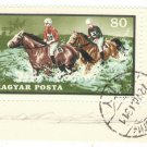 1971 Hungary CTO Block:  Horse Racing