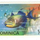 1975 Dominica Stamp - Fish (Balistes bursa)