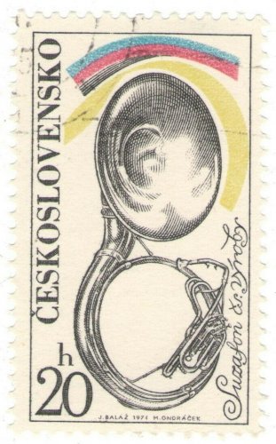 1974 Czechoslovakia CTO Stamp -&Acirc;&nbsp;Musical Instruments