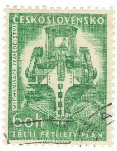 1961 Czechoslovakia CTO Stamp -&Acirc;&nbsp;The 3rd Five Year Plan -&Acirc;&nbsp;Excavator