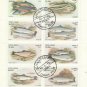 1972 State of Oman CTO mini-sheet of 8 (fish)