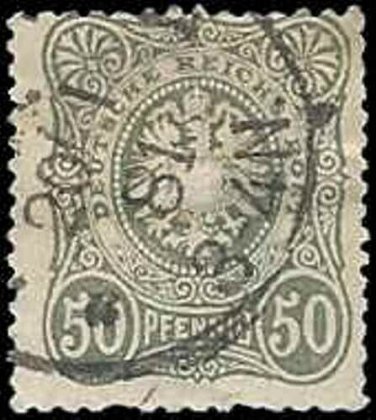 1879 -1880 German Stamp Used - 50 "PFENNIG"
