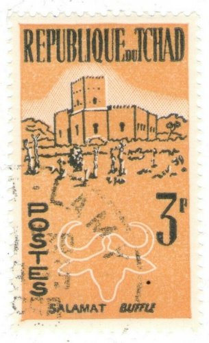 1961-62 Chad CTO Stamp -&Acirc;&nbsp;The 1st Anniversary of Independence - Buffalo