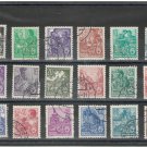 (18) 1953 Germany Used Stamps