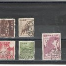 (9) 1952-55 Japan Used Stamps