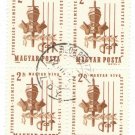 1964 Hungary CTO Block:  50th Anniversary of the Hungarian Fencing Association