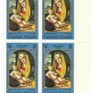 (4) 1969 Cayman Islands Blocks:  Christmas Paintings