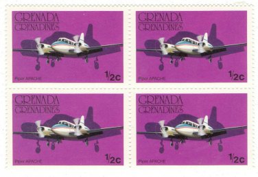 1976 Grenada Grenadines Block:  Aircraft (Piper Apache)