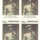 1975 Grenada Block:  The 500th Anniversary of the Birth of Michelangelo