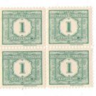 1938 Uruguay Postage Due Block