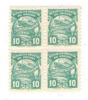 1966 Uruguay Parcel Post Block