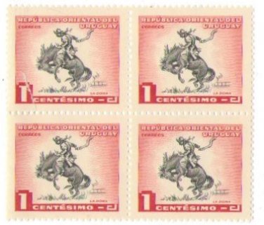 1954 Uruguay Block