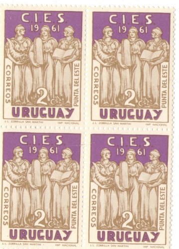 1961 Uruguay Block