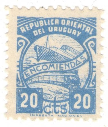 1959 Uruguay Parcel Post
