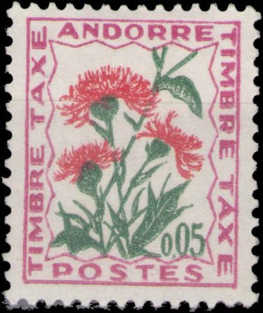 1965 Andorra (Fr) Postage Due