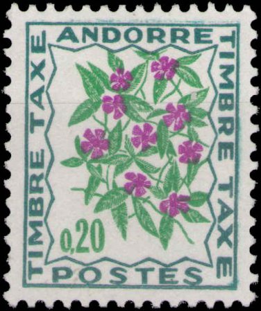 1971 Andorra (Fr) Postage Due