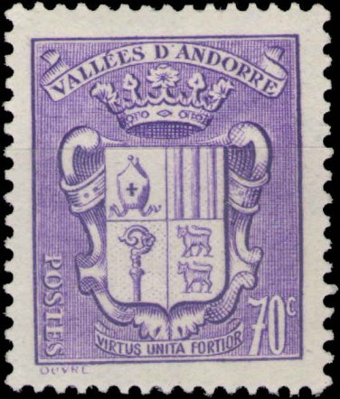 1942-1943 Andorra (Fr)