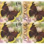 1977 Poland CTO Block: Butterflies