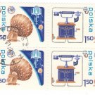 1976 Poland CTO Block: 100th Anniversary of the Telephone