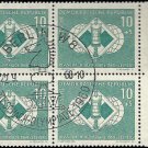 1960 Germany DDR CTO Block:  Chess Olympics