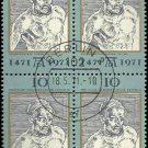 1971 Germany DDR CTO Block:  500th Anniversary of the Birth of Albrecht Dürer