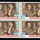 1974 Nicaragua Block:  Football World Cup - West Germany