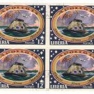1971 Liberia CTO Block:  The 3rd Manned Moon Landing - Apollo 14