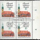 1971 Germany DDR CTO Block:  Famous Buildings in Berlin