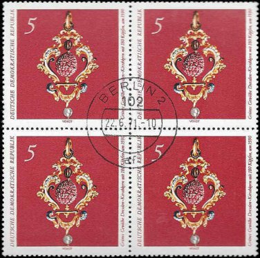 1971 Germany DDR CTO Block:  Art